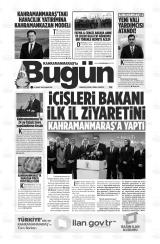 KAHRAMANMARAŞ'TA BUGÜN