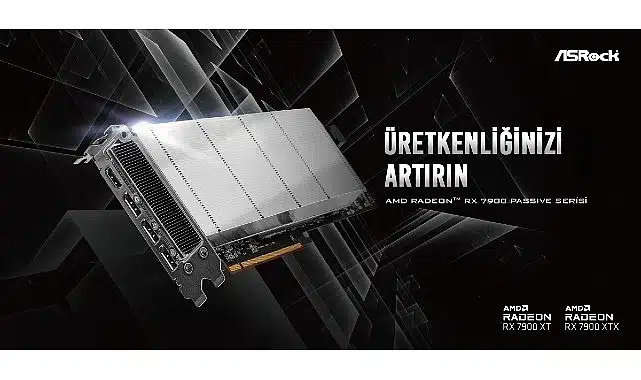 ASRock Fansız Ekran Kartı AMD Radeon™ RX 7900 Passive Serisini Duyurdu