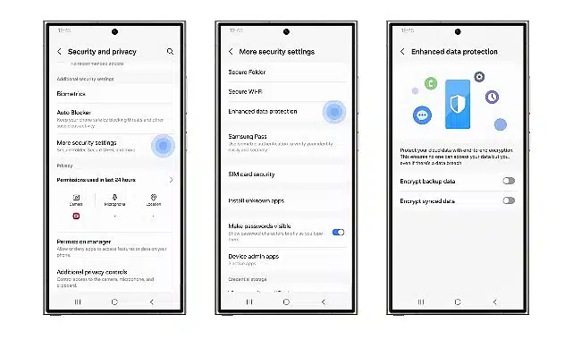 Private Sharing ve Gelişmiş Veri Koruması Samsung Galaxy cihazlarda kişisel bilgi güvenliği için gelişmiş yöntemler sunuyor