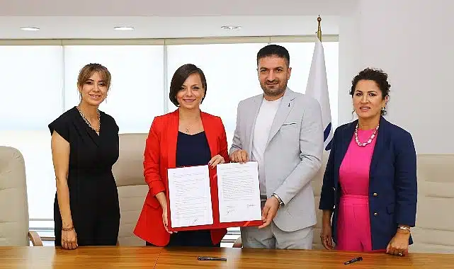 Başkan Kınay ve Oda Başkanı Olgun Aktaş arasında protokol imzalandı