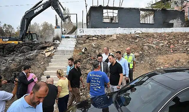 Bornova Belediyesi’nden yangın mağduru aileye destek