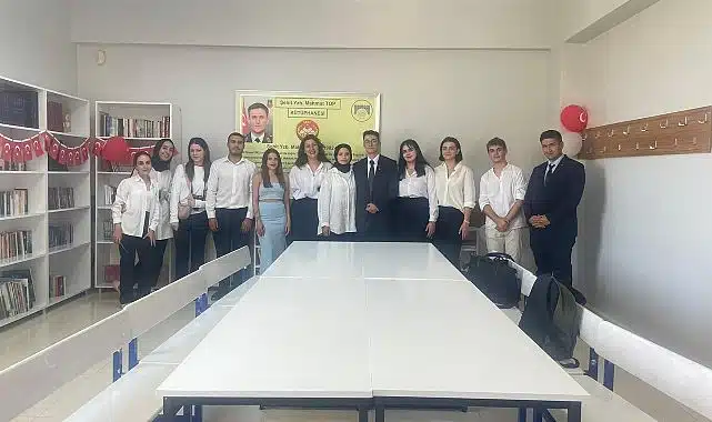 Hatay’da şehidin adının yaşayacağı kütüphaneye Gölcük Belediyesi’nden destek.