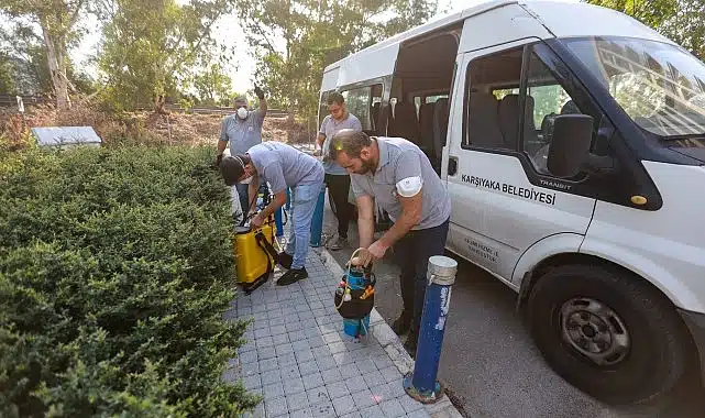 Karşıyaka’da haşerelere karşı tam saha mücadele
