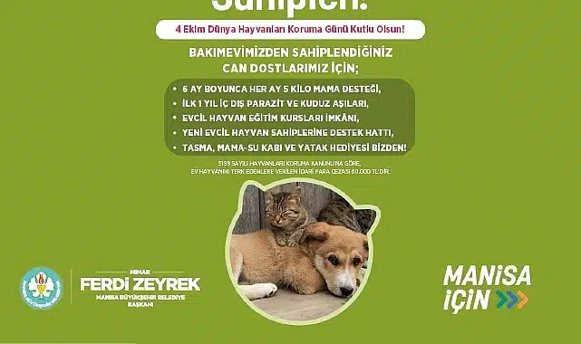 Manisa Büyükşehir Belediyesinden Örnek Proje “Yeter ki Sahiplen!”