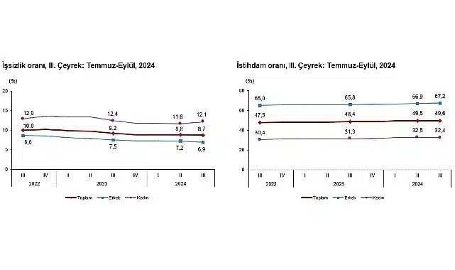 Tüik: Mevsim etkisinden arındırılmış işsizlik oranı %8,7 seviyesinde gerçekleşti