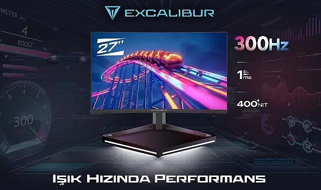 300 Hz Kategorisinde İlklere İmza Atan Yeni Excalibur 27” Curved Gaming Monitör Satışa Çıktı!