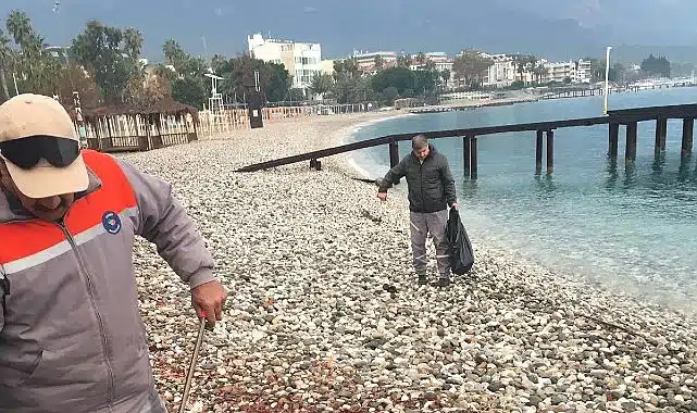 Kemer’de mıntıka temizliği