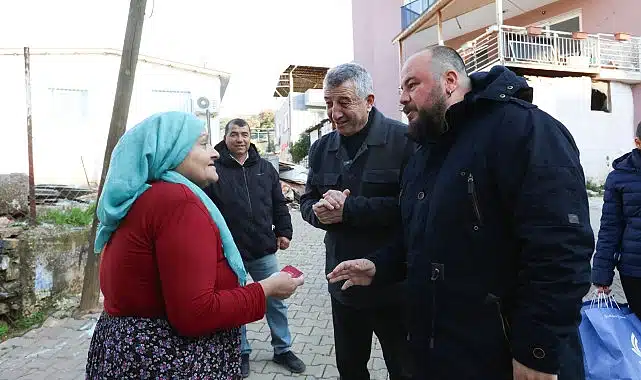 Yeni yıl pastası ve sepeti Başkan Günay’dan