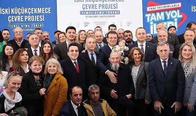 İBB başkanı imamoğlu’nun katılımıyla küçükçekmece çevre projesi’nin temeli atıldı