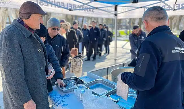 Saray Belediyesi’nden büyük felaketin anısına lokma ikramı