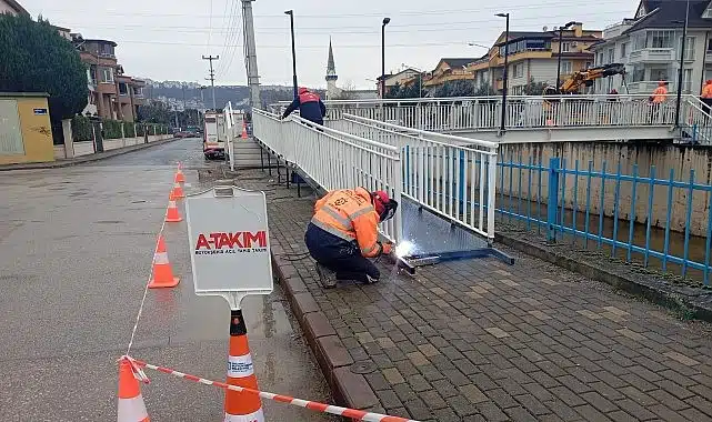 Akarca Yaya Köprüsü’ne engelli rampası