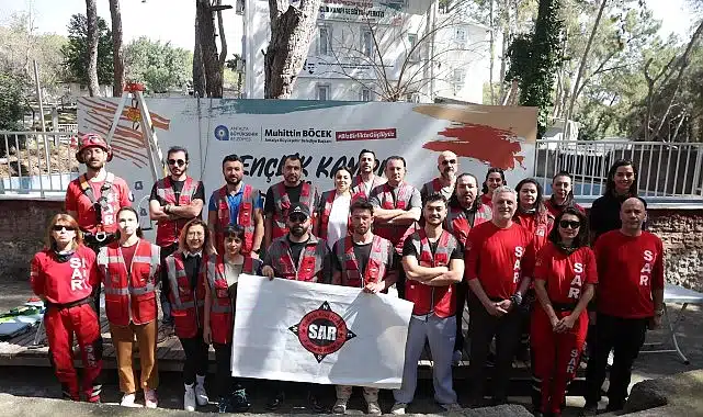 Gençlik kampında arama kurtarma gönüllülerine eğitim kampı