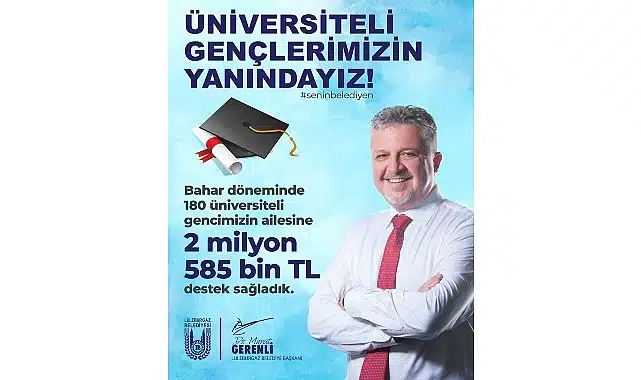 Lüleburgaz Belediyesi’nden 2 milyon 585 bin TL’lik üniversiteli desteği