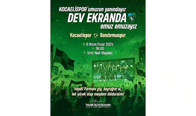 Büyükşehir, Bandırma maçını dev ekrana taşıyor