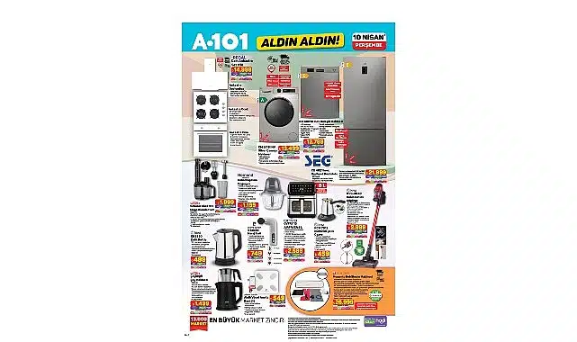 Motosiklet ve Daha Fazlası 10 Nisan’da A101 Mağazalarında