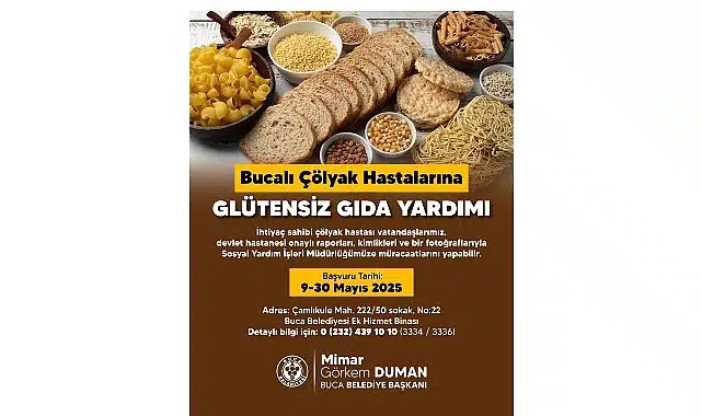Buca Belediyesi’nden çölyak hastalarına glütensiz gıda yardımı