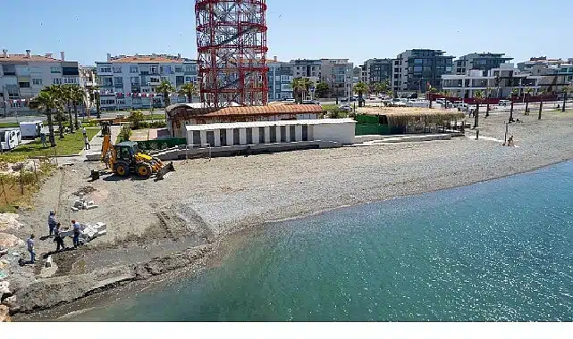 Güzelbahçe’de tekneler için çekek yeri yapıldı