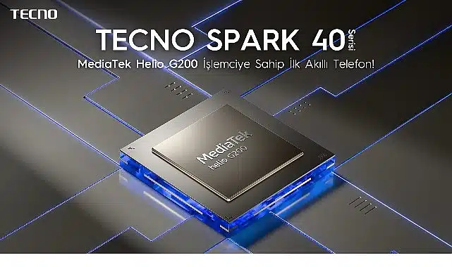 TECNO SPARK 40+, MediaTek Helio G200 İşlemciye sahip ilk akıllı telefon olacak!