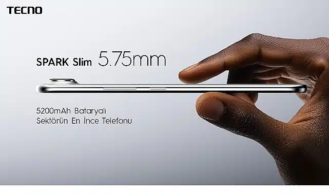 TECNO’dan çığır açan incelik ve güç dengesi: SPARK Slim, bugüne kadar üretilmiş en ince telefon!