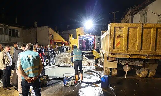 1200’lük Çelik Boru Arızası Kısa Sürede Giderildi…