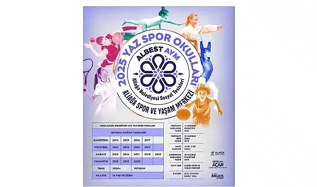 Aliağa Belediyesi Yaz Spor Okulları Kayıtları Başlıyor