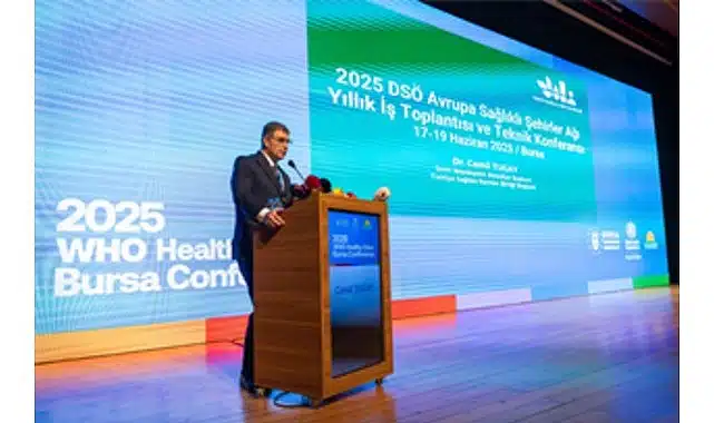 Başkan Tugay’dan Bursa’da düzenlenen DSÖ Avrupa Sağlıklı Şehirler Ağı Konferansı’nda barış mesajı