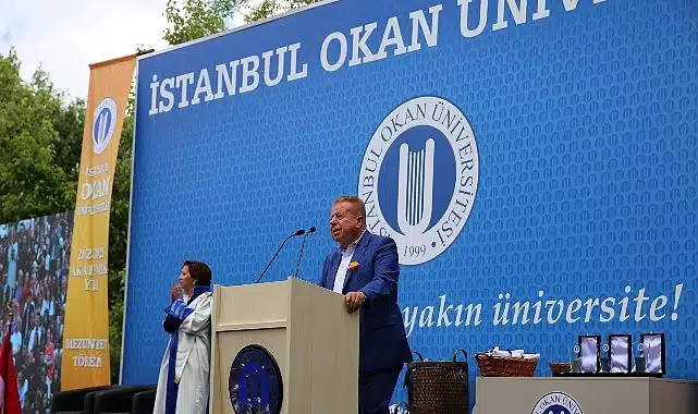 Okan’da mezuniyet sevinci