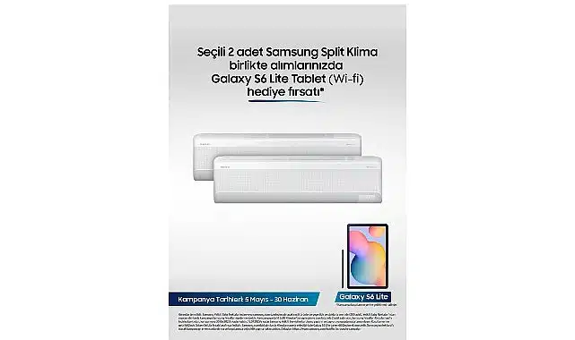 Samsung Split Klimalarda Galaxy S6 Tablet hediye fırsatı!