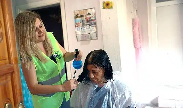 Bayraklı Belediyesinden evde kuaför hizmeti