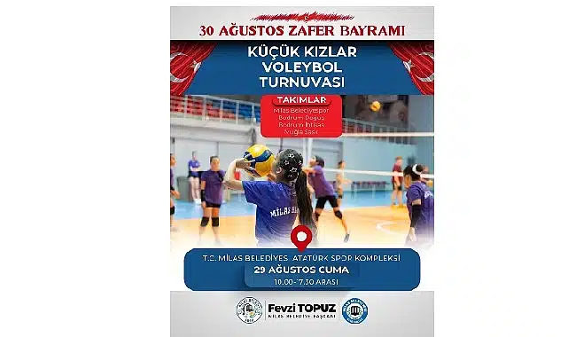 30 Ağustos Zafer Bayramımıza Özel Voleybol Turnuvası Düzenlenecek