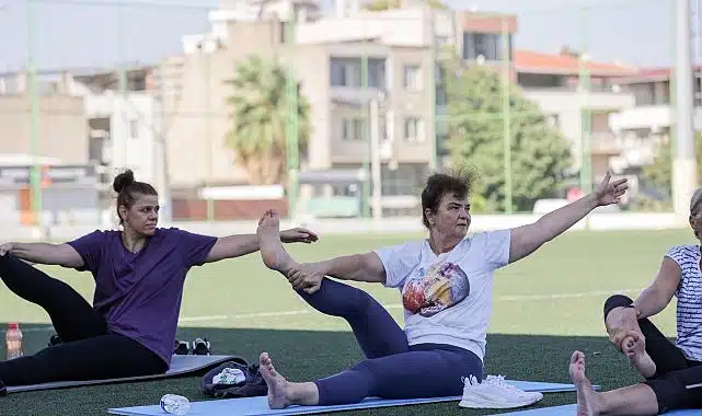 Bucalı kadınlardan yoga derslerine yoğun ilgi