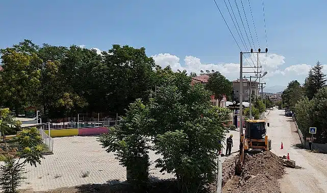 Elmalı Gündoğan Mahallesi’nde 2 kilometrelik yeni içme suyu hattı