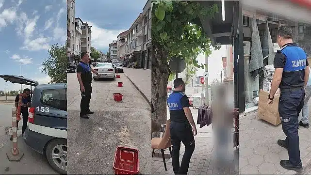 İnegöl’de Kaldırım Ve Yol İşgallerine Geçit Yok