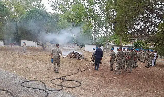 KOBİTEM’in yangın eğitimleri devam ediyor