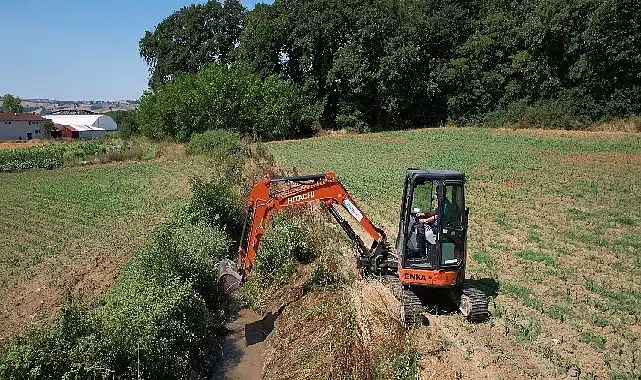 Sulama kanallarında hummalı temizlik