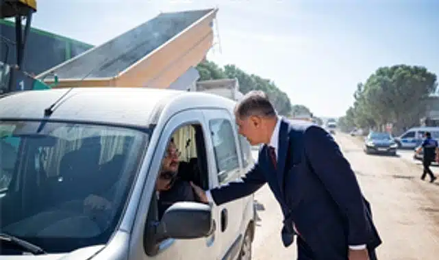 Aliağa’nın sanayi yoluna iki kilometrelik asfalt