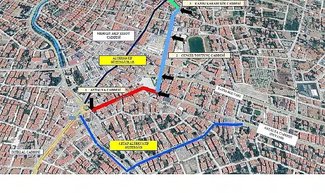 Büyükşehir’den Korkuteli’nde asfalt çalışması