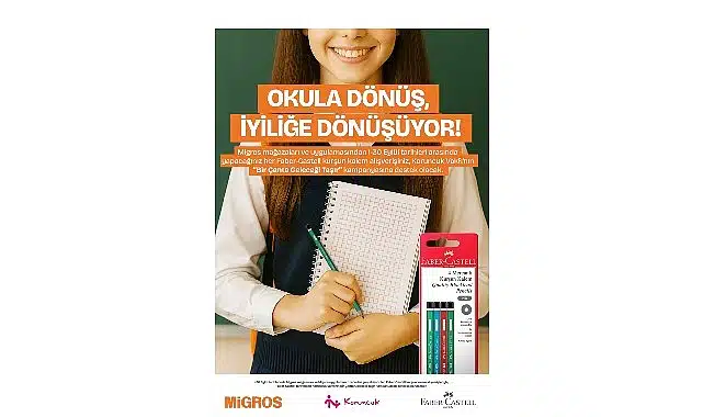 Faber-Castell ve Migros iş birliği ile Koruncuklara destek  Kategori: