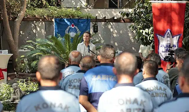 ​Konak’ta zabıta personeline anlamlı kutlama