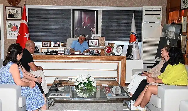 Kurs öğretmenlerinden Başkan Topaloğlu’na ziyaret