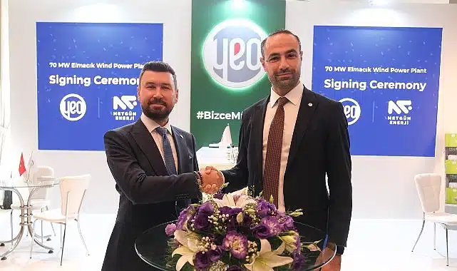 YEO ve Met-Gün Enerji’den 70 MW’lık rüzgar enerjisi santrali