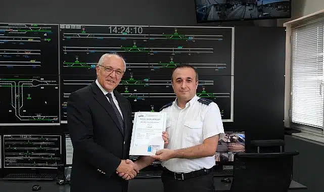 Antalya raylı sistem kontrolörleri uluslararası sertifika aldı