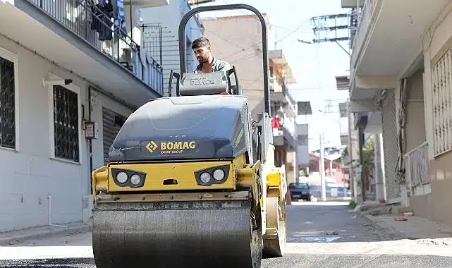 Başkan Önal, asfalt çalışmalarını yerinde inceledi