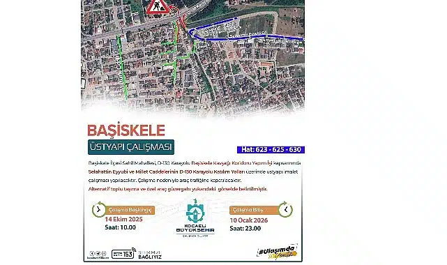 D-130’da trafik düzenlemesi