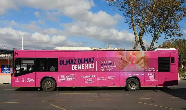 İETT’den Meme Kanseri Farkındalık Otobüsü