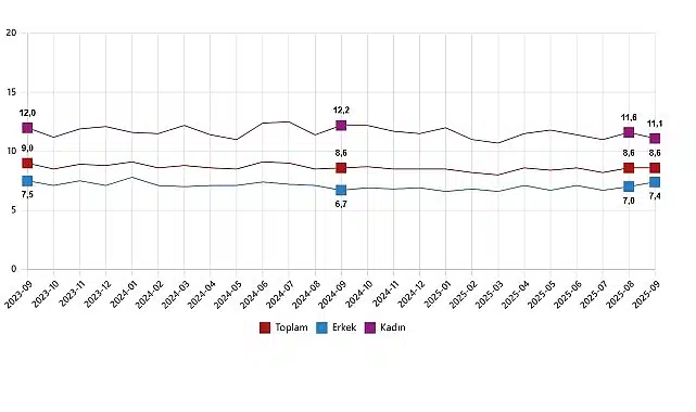 İşgücü İstatistikleri, Eylül 2025