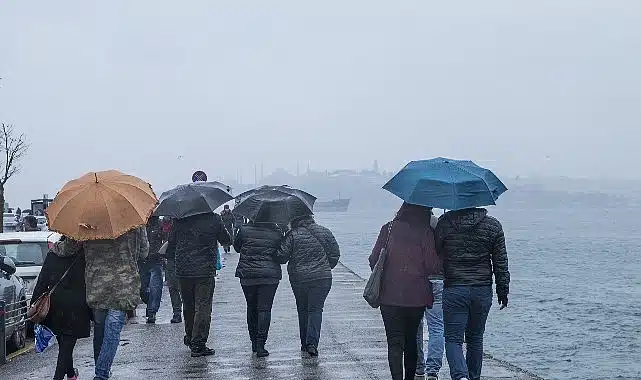 İstanbul, hafta sonuna kuvvetli yağışla giriyor