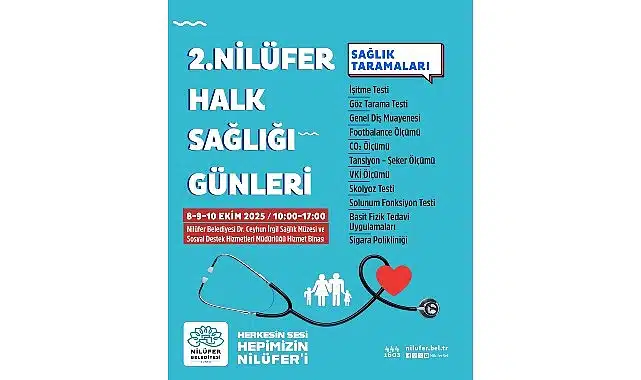 Nilüfer’de “Halk Sağlığı Günleri” başlıyor