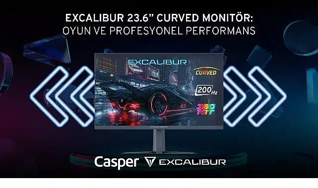 Excalibur 23.6” Curved Monitör’den 200 Hz ve 1 ms tepki süresiyle kesintisiz oyun deneyimi