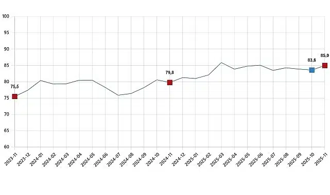 Tüketici Güven Endeksi, Kasım 2025